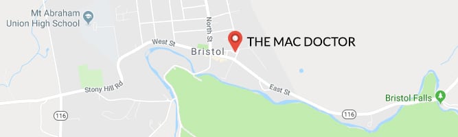 Location map for The Mac Doctor, Inc.
